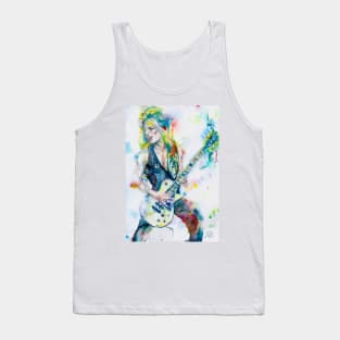 RANDY RHOADS watercolor portrait .2 Tank Top